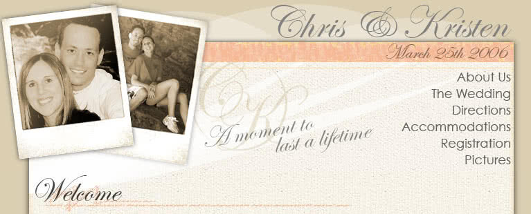Kristen and Chris Wedding Website