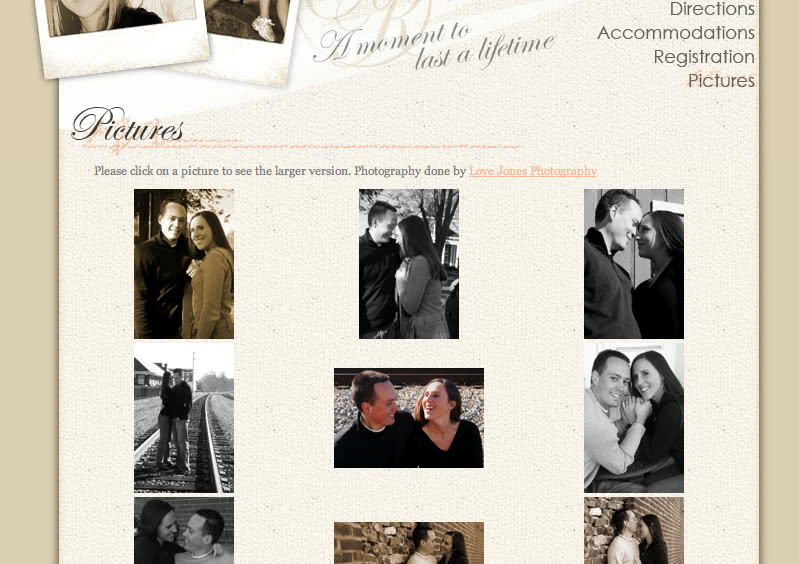 Kristen and Chris Wedding Website